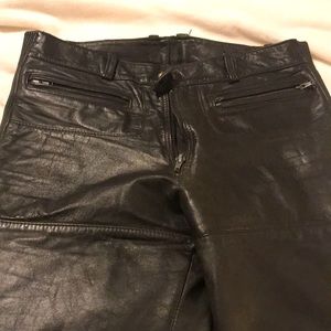 Leather riding pants